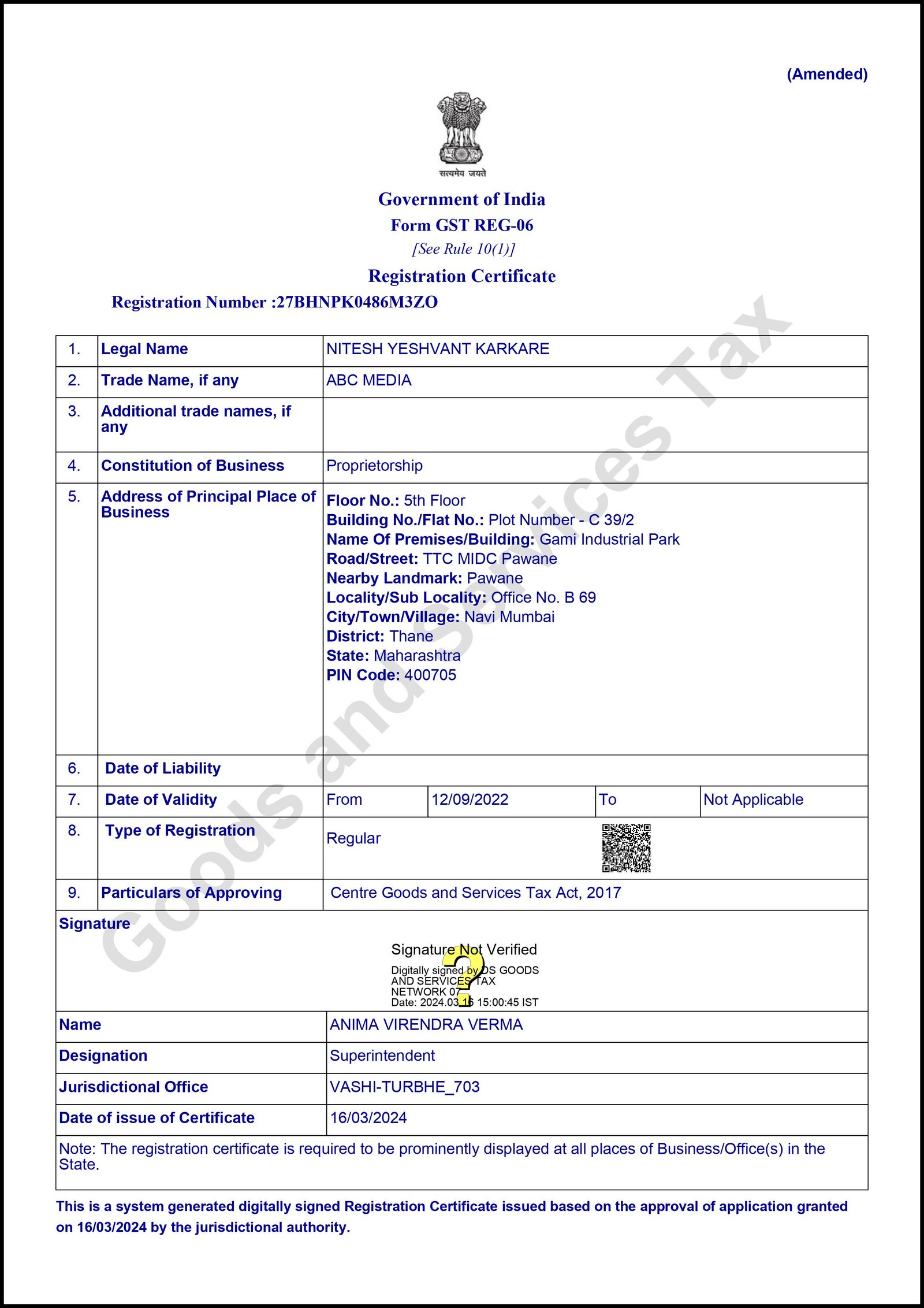 Gst Verified